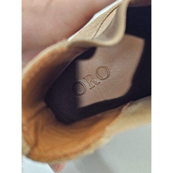 ORO 13 Alicante Crepe Chelsea Boots Tan Suede‎ Leather Calf Ankle Pull On Shoes main image 15